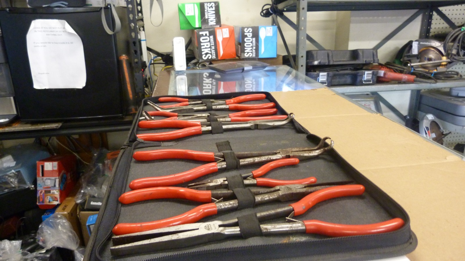 Mac Tools 9Pc Combination Pliers Set WITH CASE.