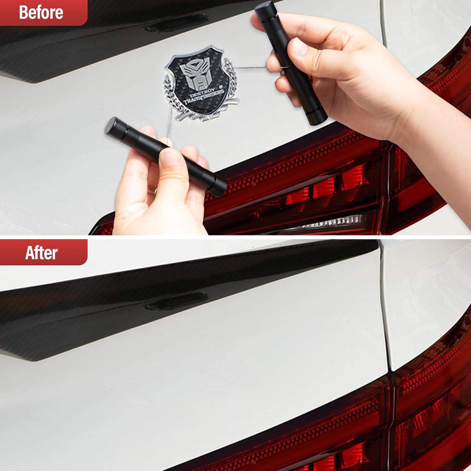 Universal Emblem Removal Tool for Vinyl Wrap Installation – 3PE Cables Included