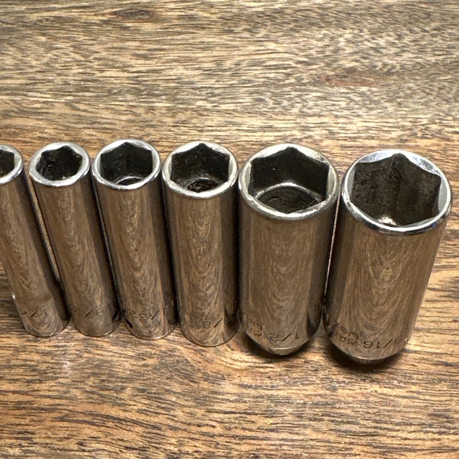 Mac Tools 1/4 Drive Sae 6 Pt Deep Socket 1/4 9/32 11/32 3/8 1/2 9/16