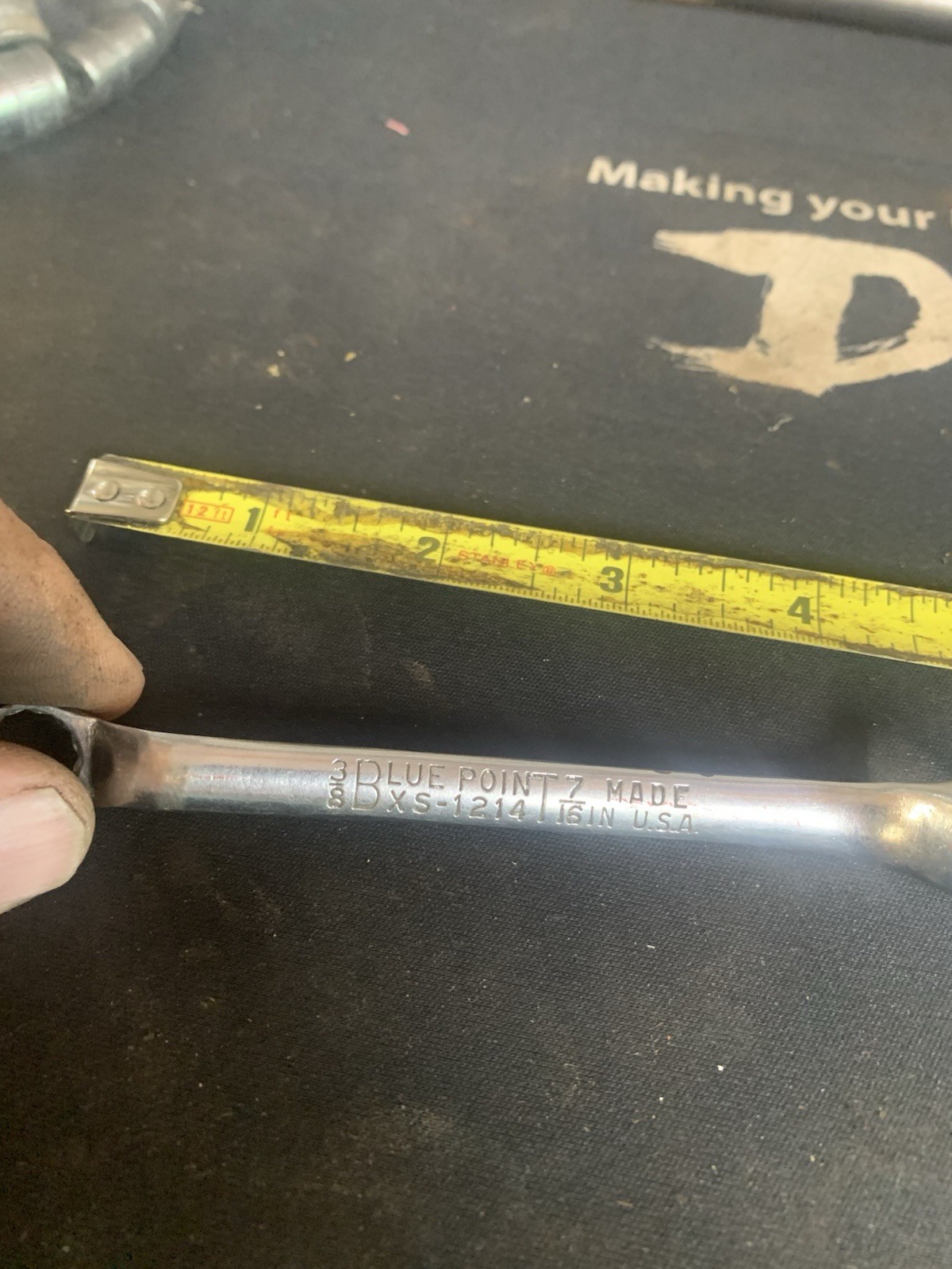 Blue-Point Offset Box Wrench XS-1214 3/8″ x 7/16″ 12pt Double Box End Mechanic