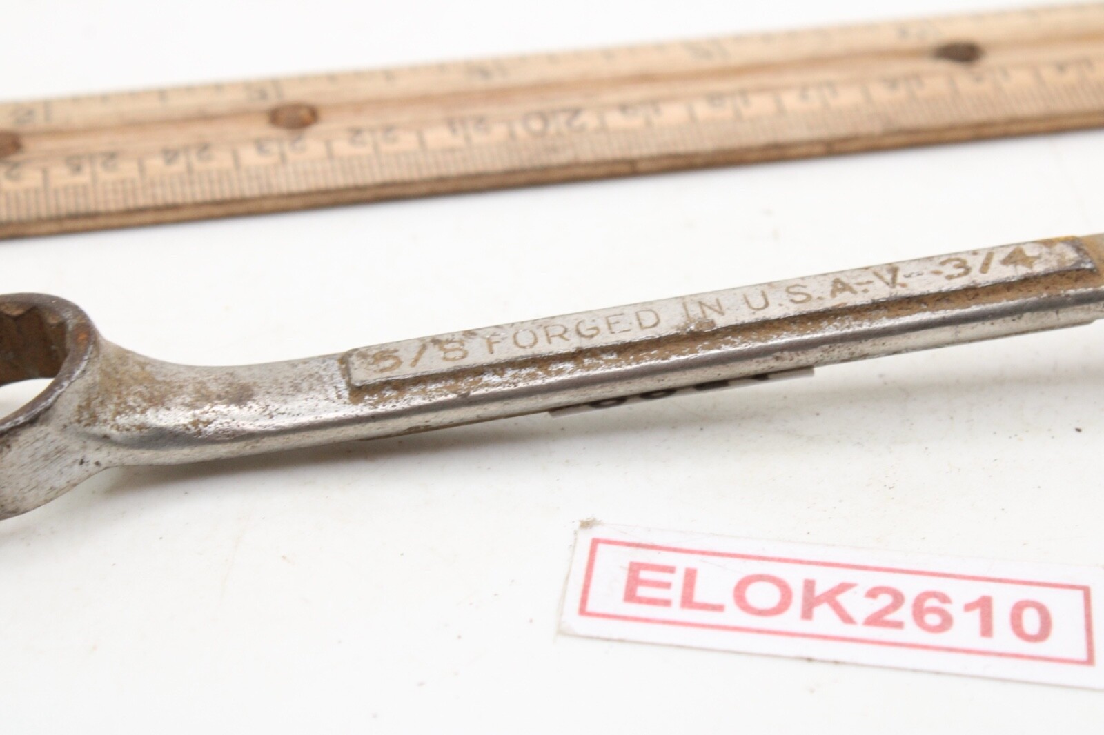 Craftsman -V- 5/8″ X 3/4″ 12 Point SAE Double Box Wrench USA