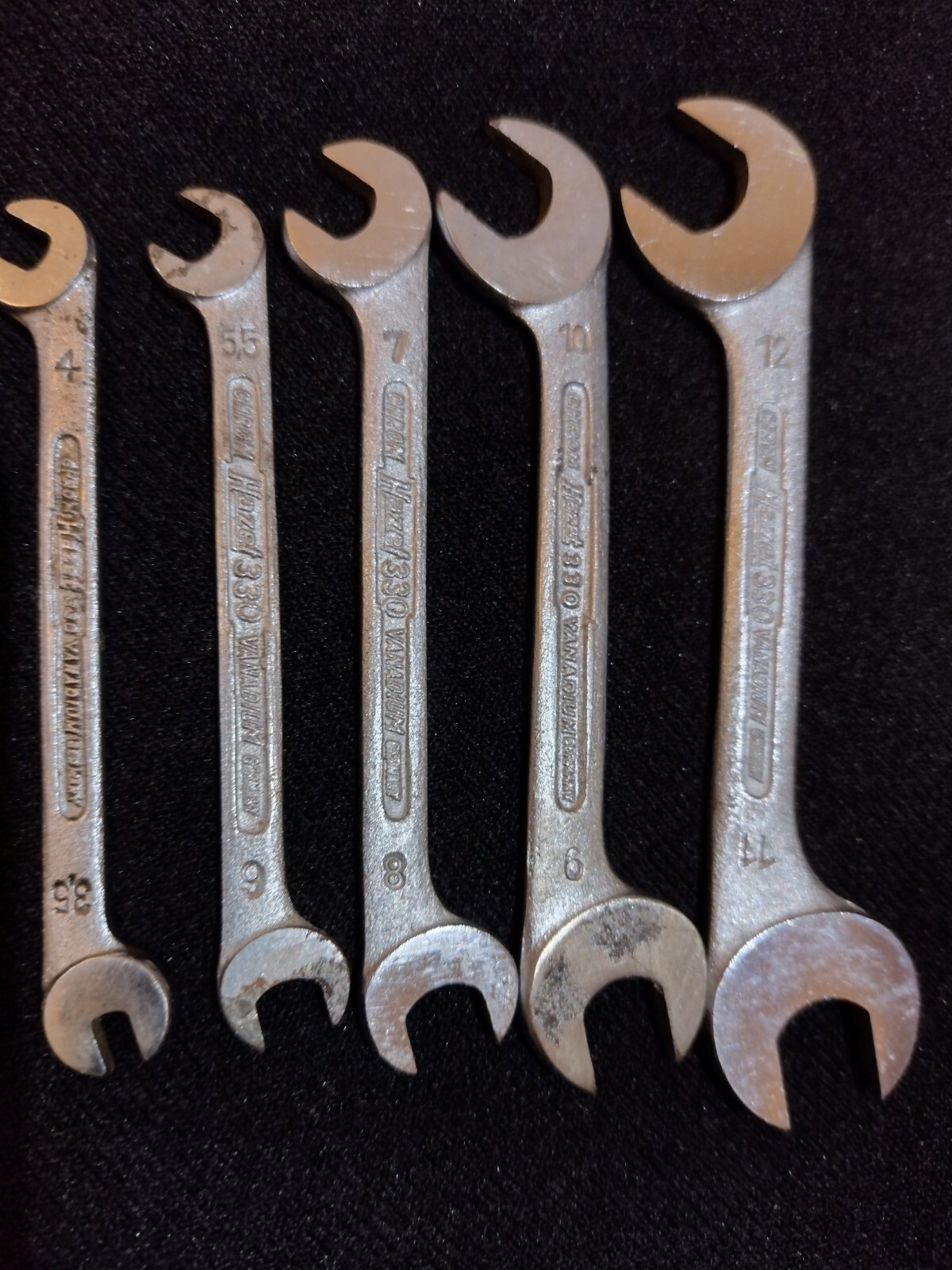 Hazet 330 SPANNER Miniature SIZES; 3.5×4 & 5.5×6 & 7×8 & 9×10 & 11×12 Tool Kit,