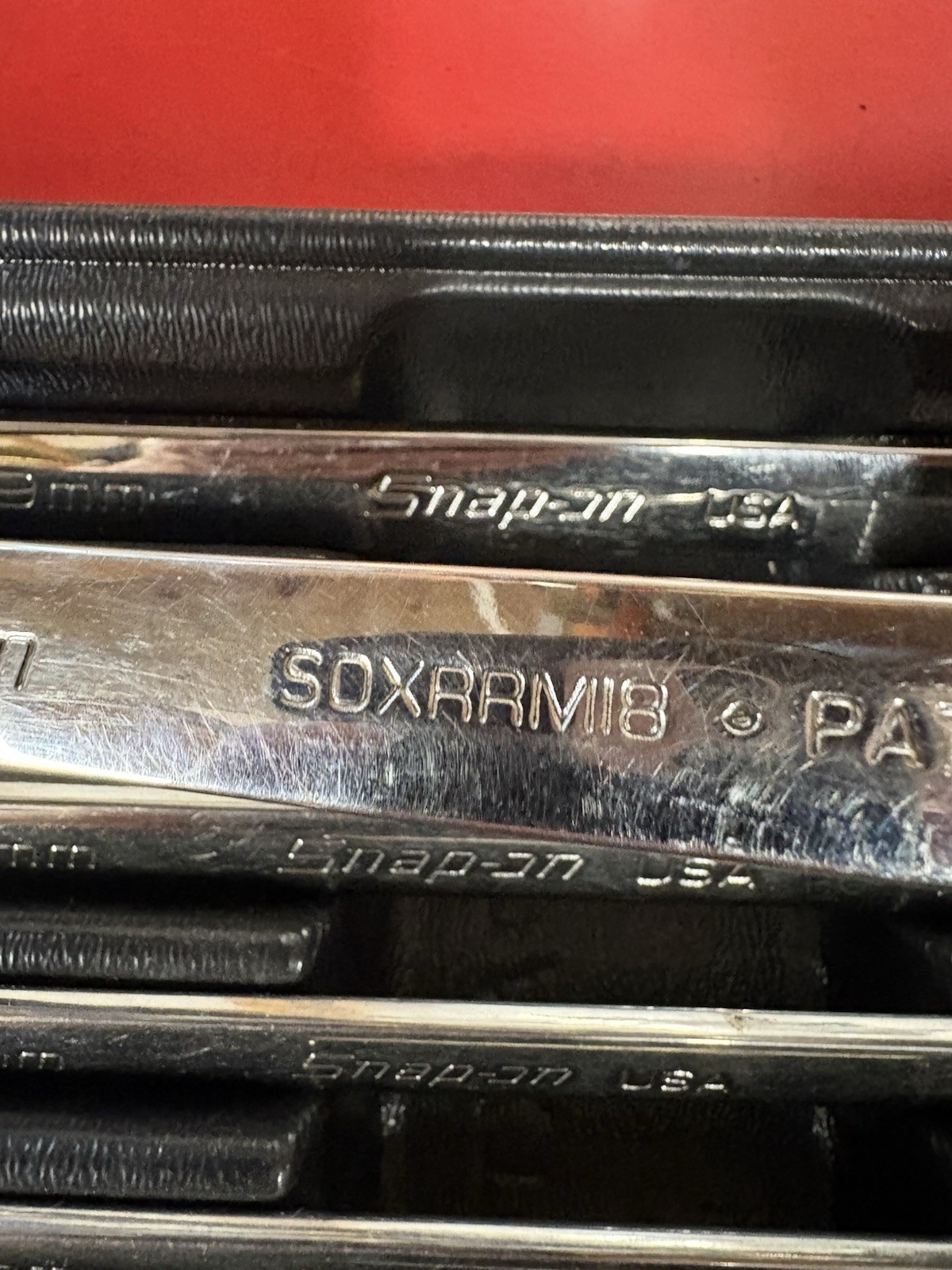 Snap-on 10pc 10-19mm Reversible Metric Ratcheting Wrench Set SOXRRM710A