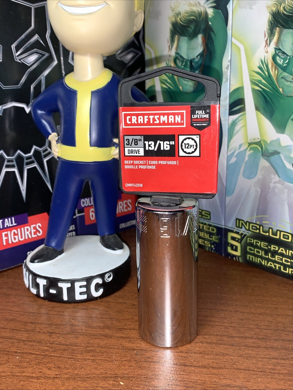 Craftsman 3/8″dr standard/SAE 13/16″ 12pt/point deep socket CMMT43318 NEW