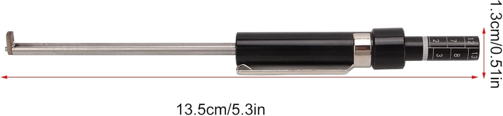 Brake Pad Gauge Tester Slim High Accuracy Metal ABS 1.5mm