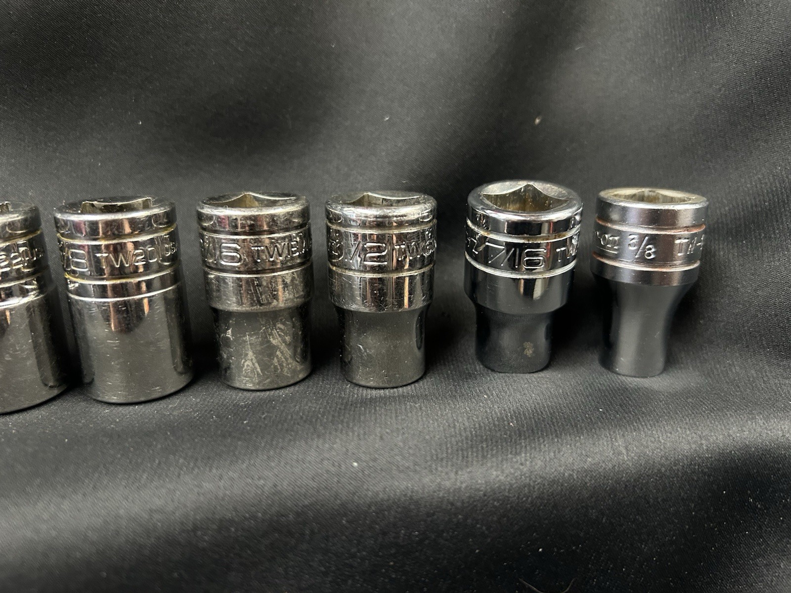 Snap on 13 pc1/2″ Drive 6-Point SAE Flank Drive Shallow Socket Set 1 1/4″ – 3/8″