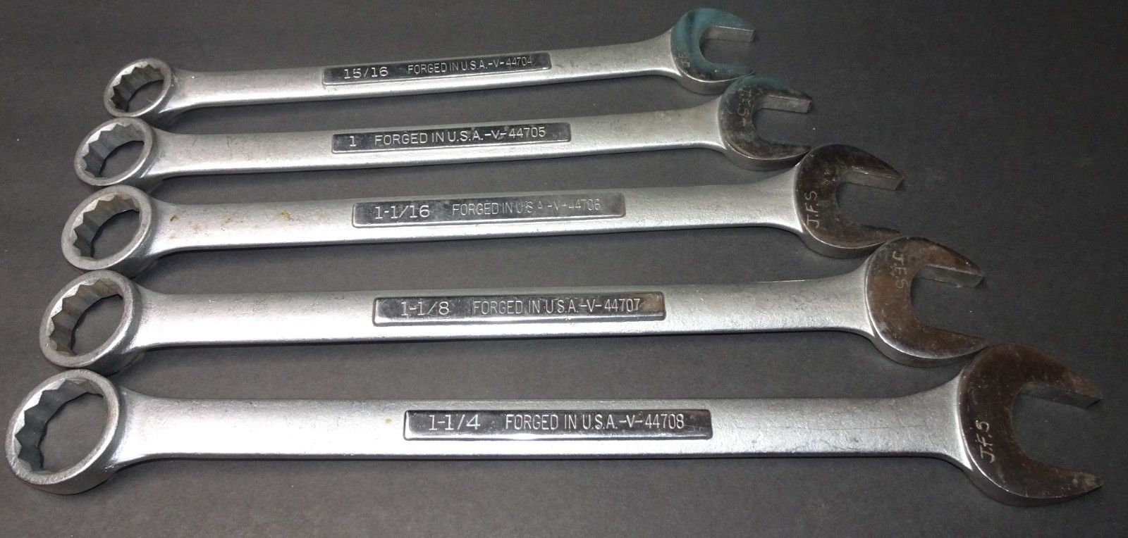 5 Craftsman Open & Box End Wrench Set V series USA 44704 44705 44706 44707 44708