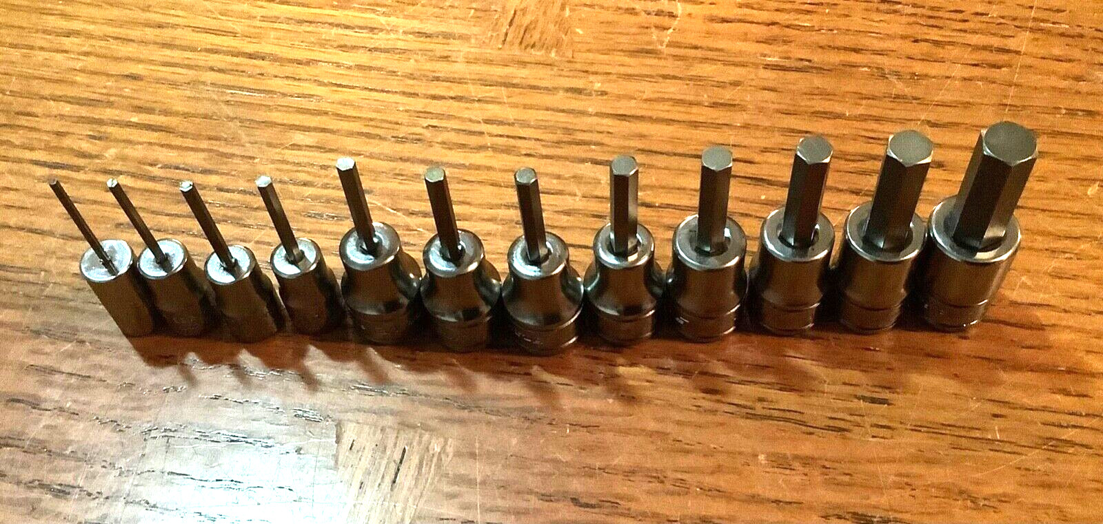 Snap-on™ 1/4″ 3/8″ drive 1/16″ thru 3/8″ allen Hex Socket Driver Set 212EFTAY