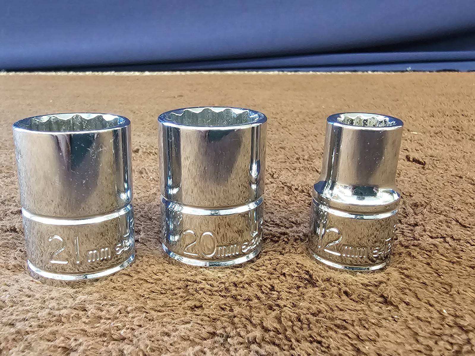 11 Urrea Metric 1/2″ Drive 12mm 20 21 23 25 26 28 29 30 31 32 Socket Set Point