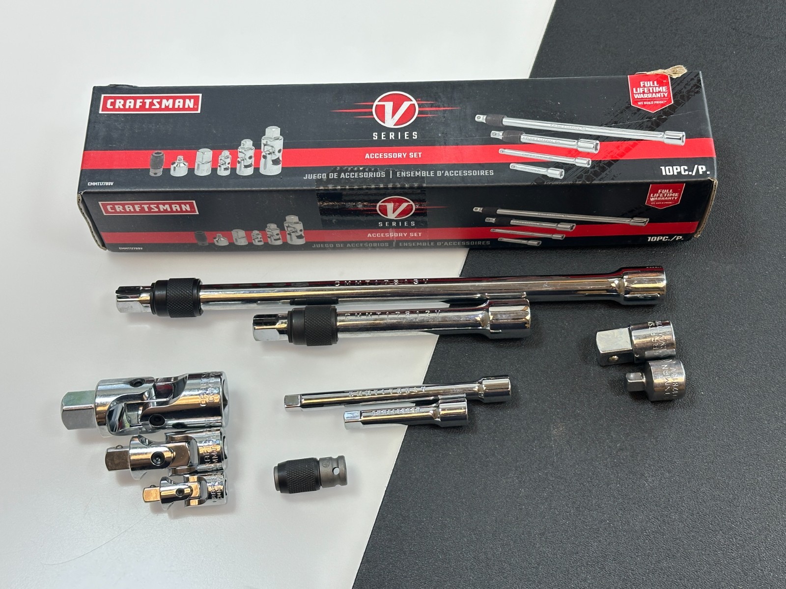 NEW Craftsman V-Series (Discontinued) 10pc Extension Adapter Set w/ Locking Ext.
