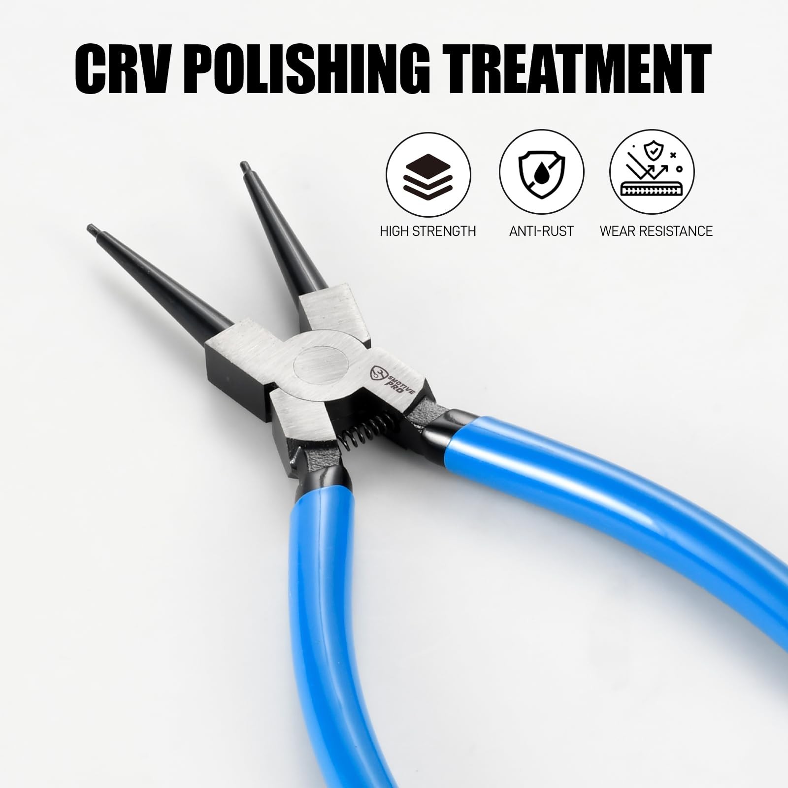SMOTIVEPRO 9″ Internal Snap Ring Pliers – 9inch Plier