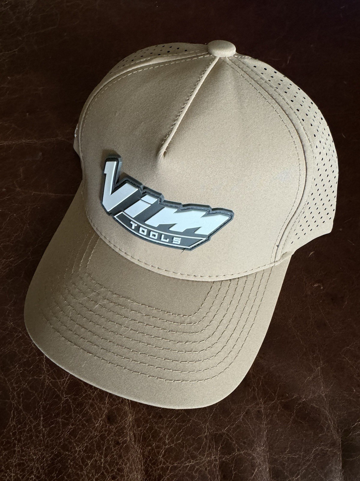 🟢 BRAND NEW – VIM Tools Hat TAN Snap Back Vintage 1931 White VIM Logo FREE SHP
