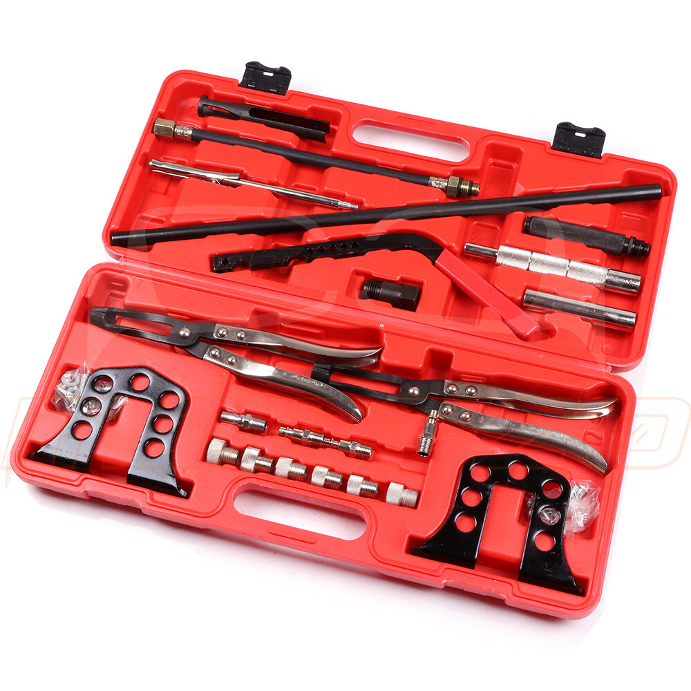 23x Steel Valve Spring Compressor Stem Seal OHV OHC Installer Remover Tool Set