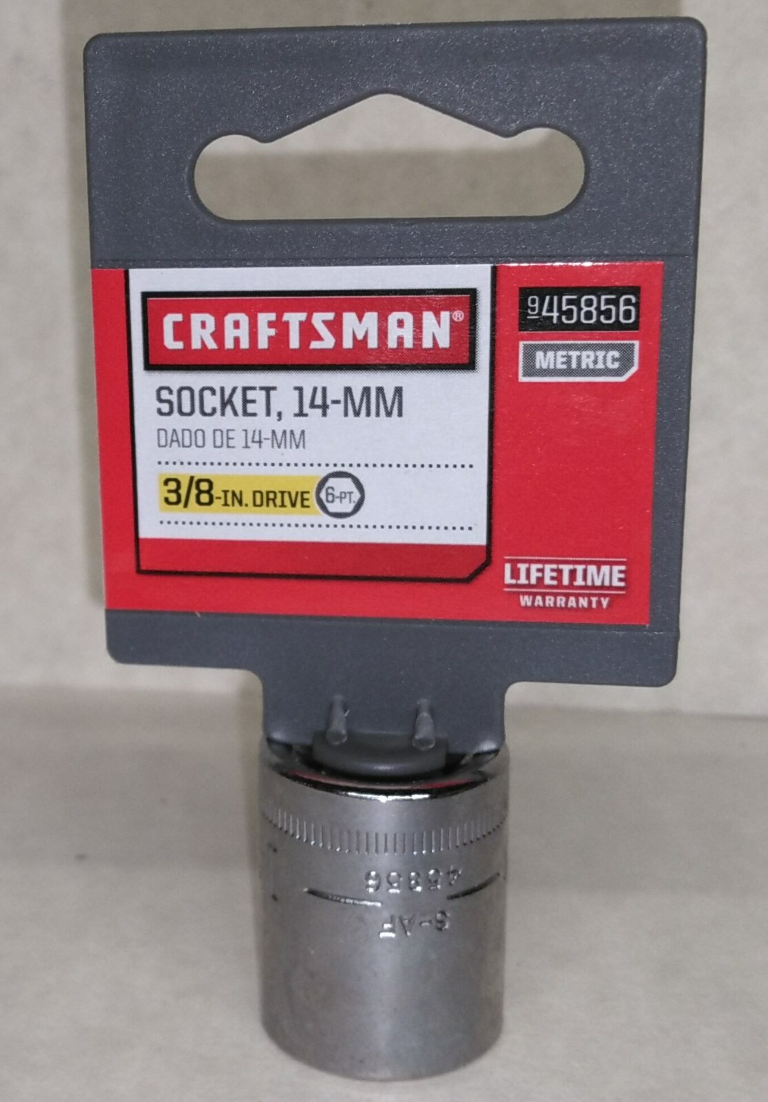 Craftsman 3/8″ x 14mm 6 pt Laser Etched Easy Read Metric Socket ( 45856 )
