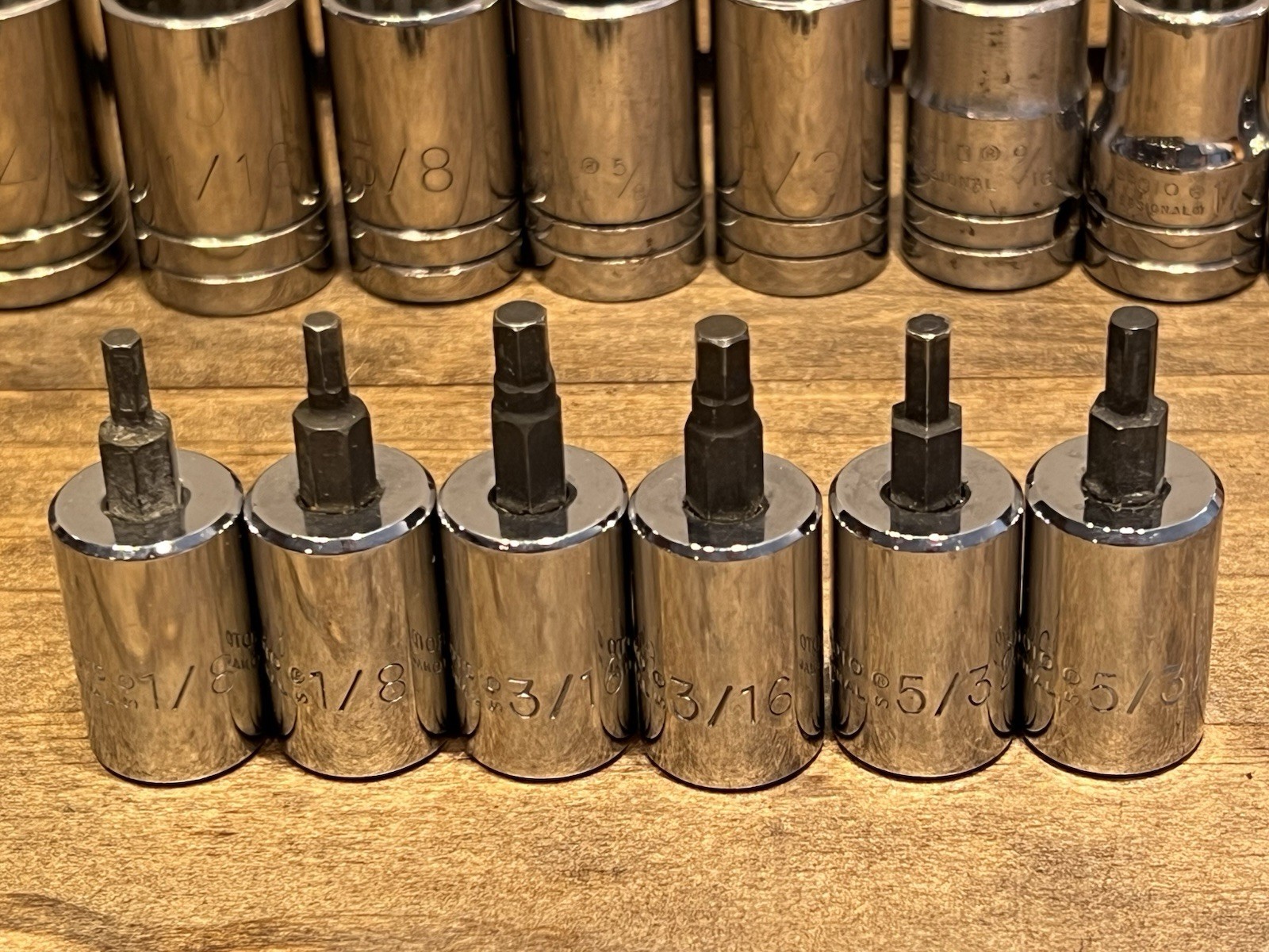 Proto Professional Sockets Mixed Lot Of 23 Pieces Made In USA VTG TOOLS