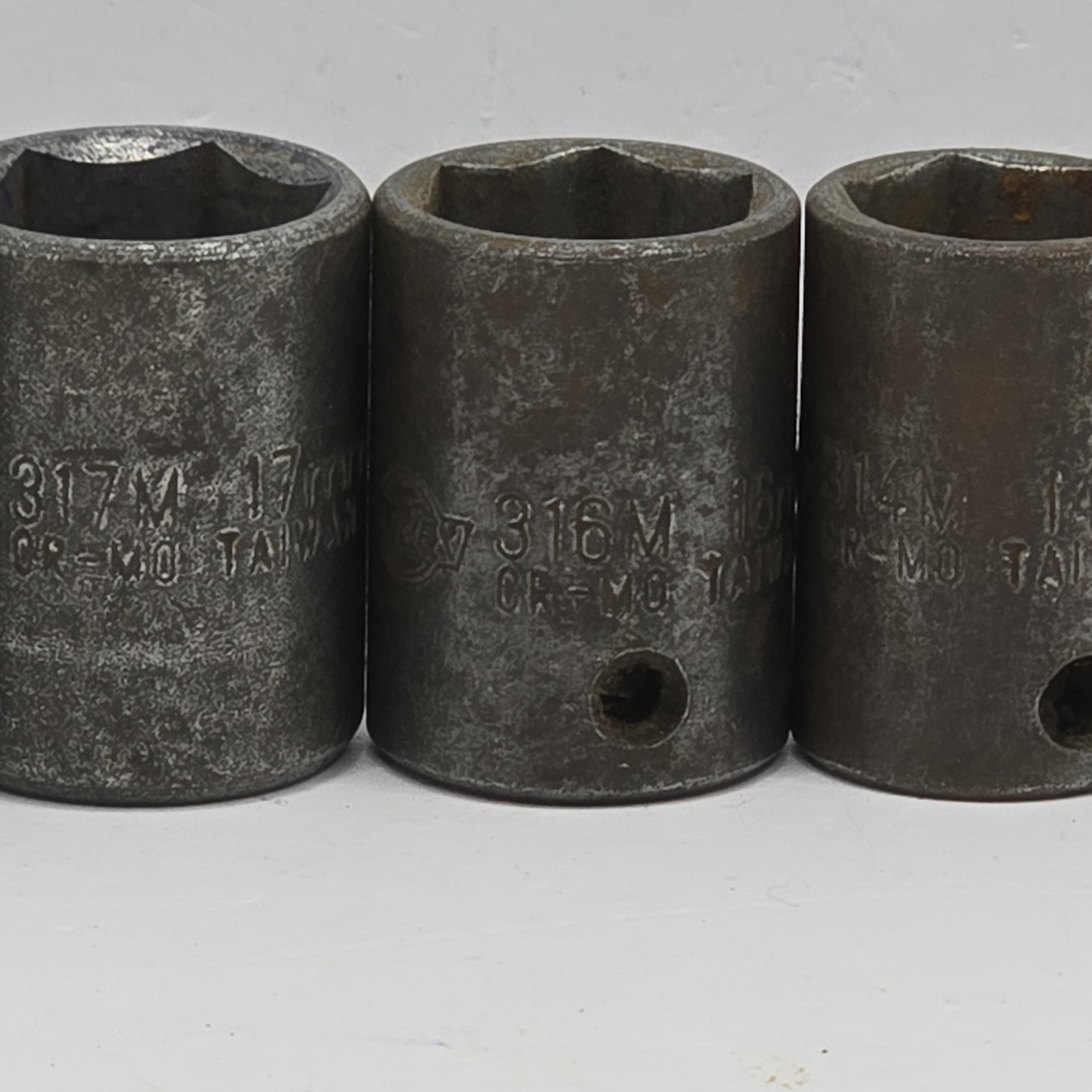 Sunex Impact Sockets Lot Of 8 – 18mm, 17mm, 16mm, 14mm, 13mm, 12mm, 10mm, 7mm