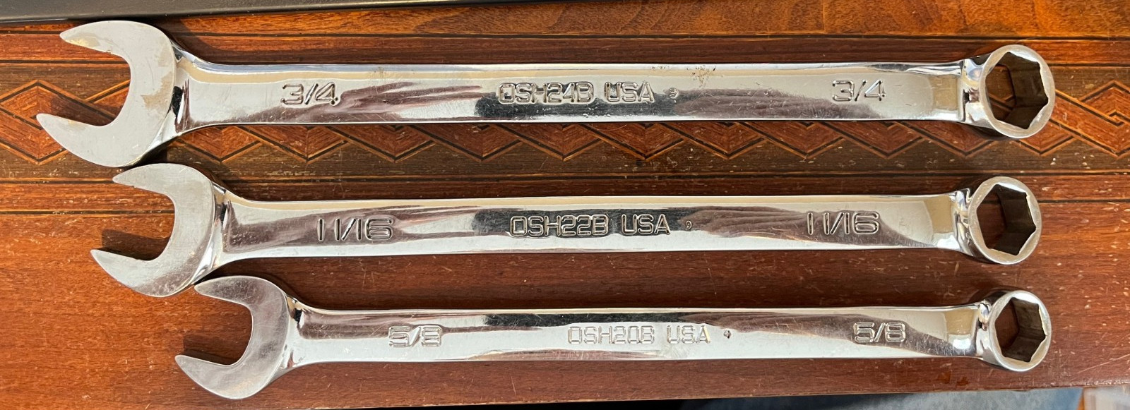 Snap-on OSH707B 6 Point Combination Wrench Set 8-Piece 5/16″-3/4″ Save $$$$