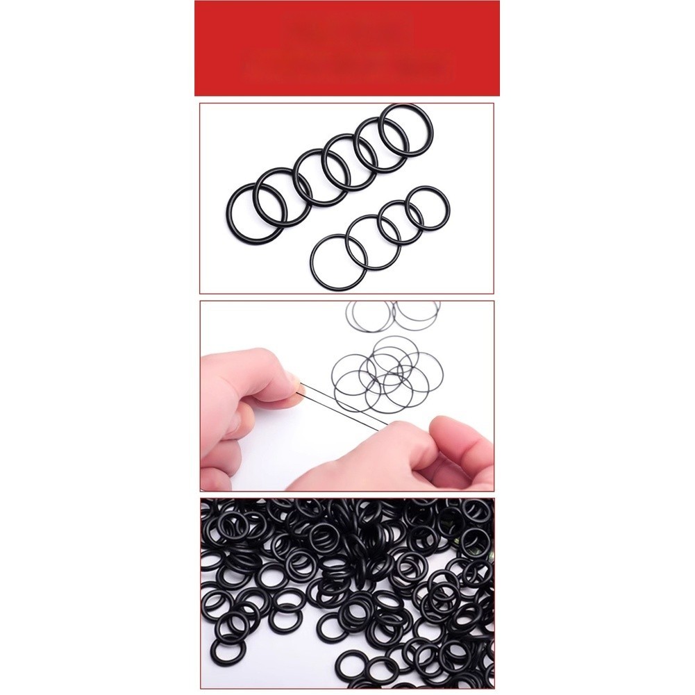 Nitrile O Ring Kit Hydraulic Hose Seals Oil Resistant Material Burr Free Edges