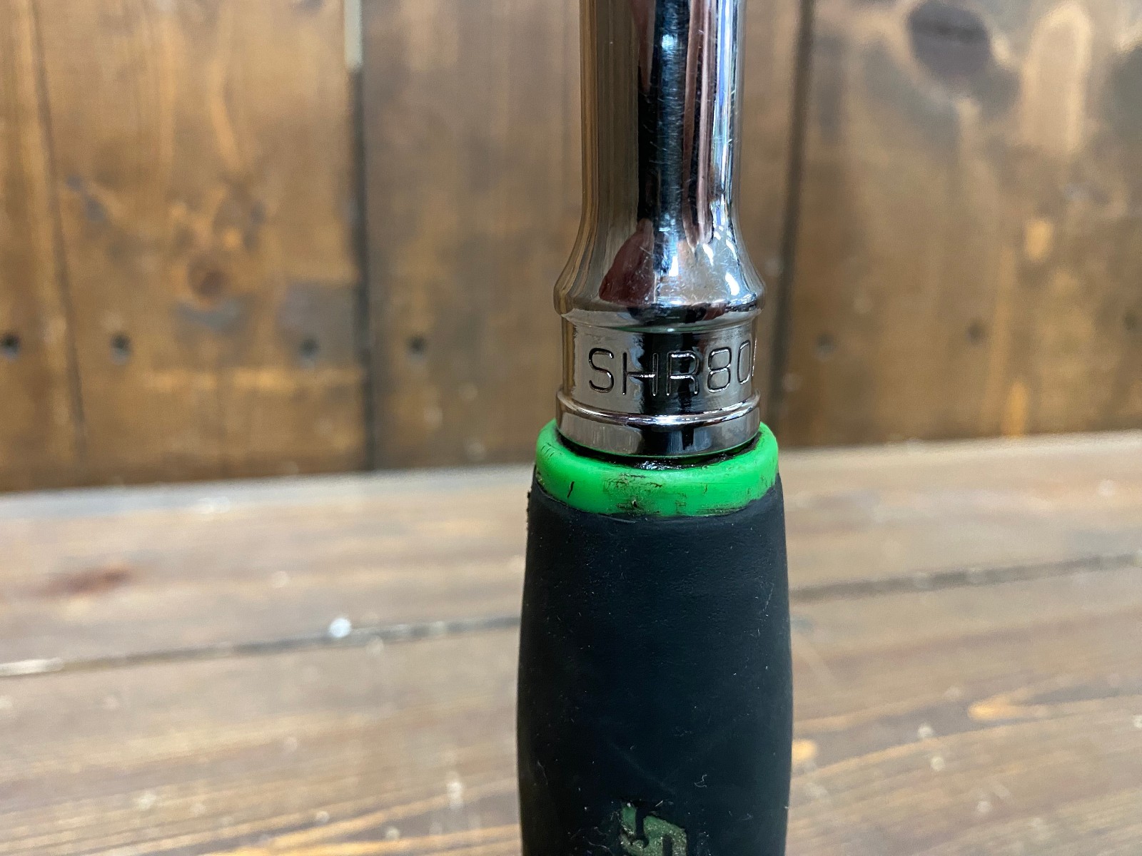 Snap On 1/2″ Drive | 80 Teeth | Soft Grip Handle Green | Quick Release | SHR80AG