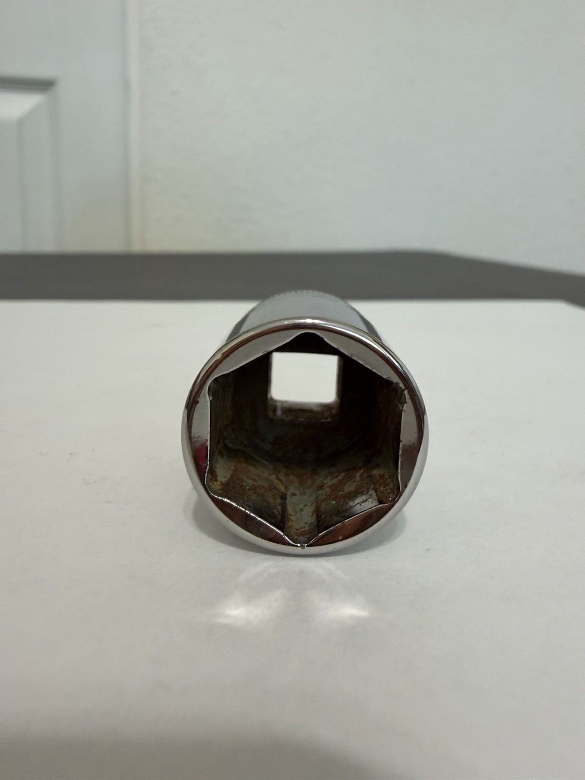 Snap On 3/8″ Drive 19MM 6PT Metric Shallow Chrome Socket USA FSM191