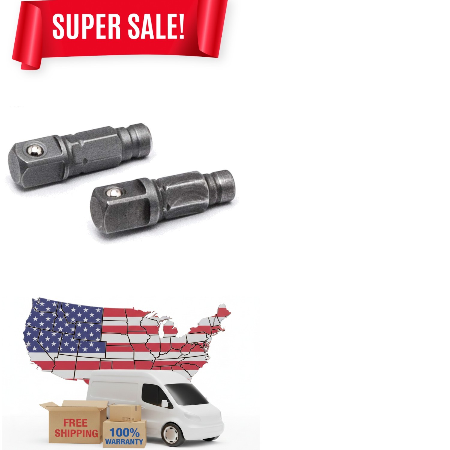 Versatile 1/4″ Drive Slim Head Ratchet Adapters – Durable & Safe for Technicians