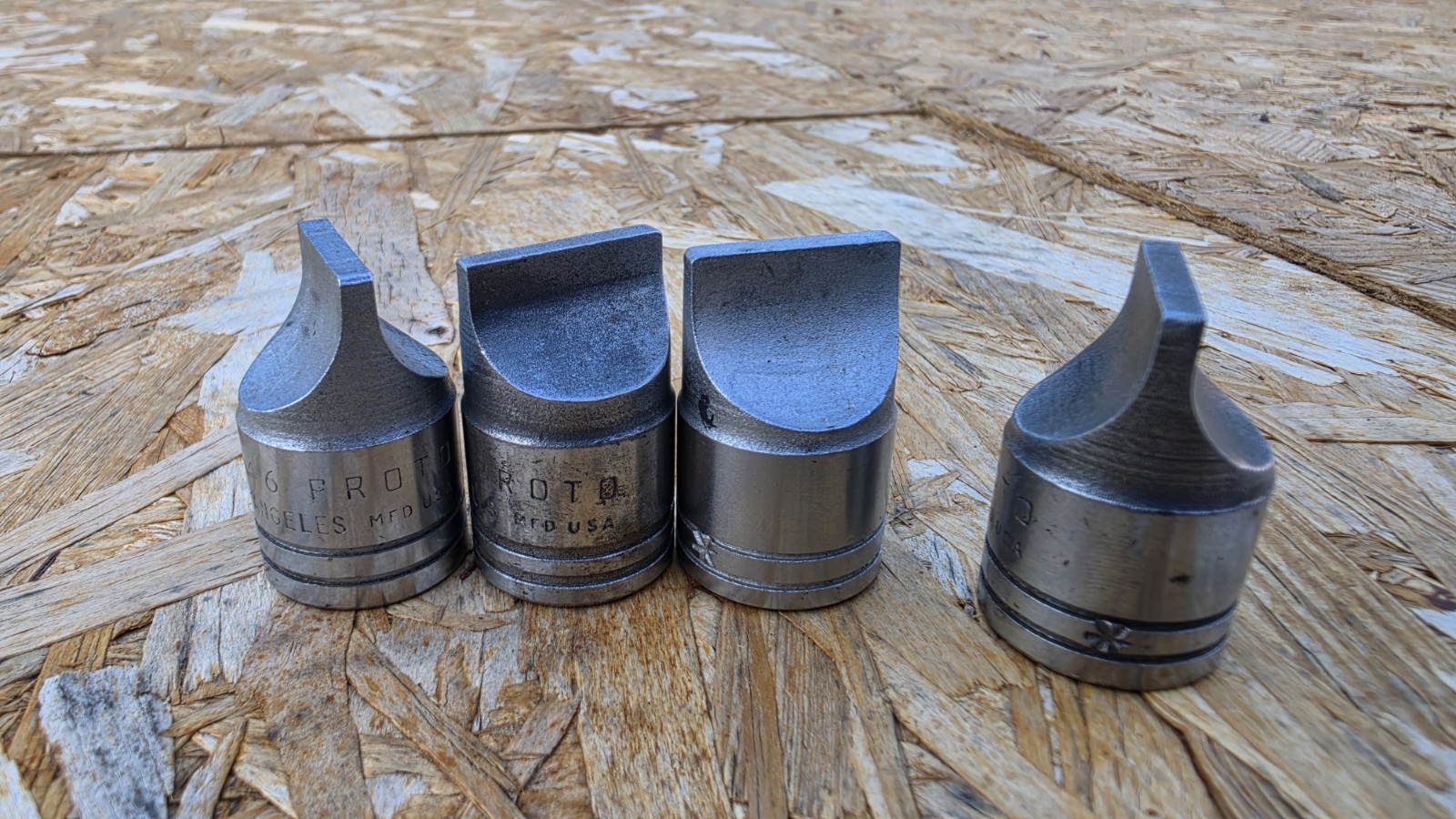 Lot Of 4 VINTAGE PROTO 5446 DRAG LINK SOCKET 15/16″ MFD. U.S.A. 1/2″ DRIVE