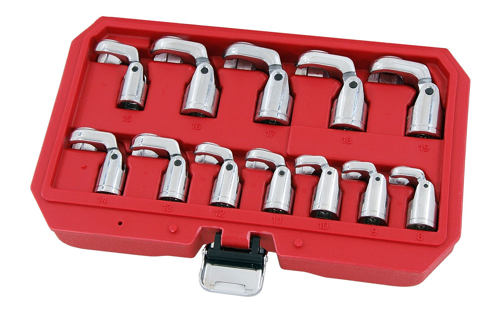 3/8″ Crows Foot Spanner Flexible Socket Set -8,9,10,11,12,13,14,15,16,17,18,19mm