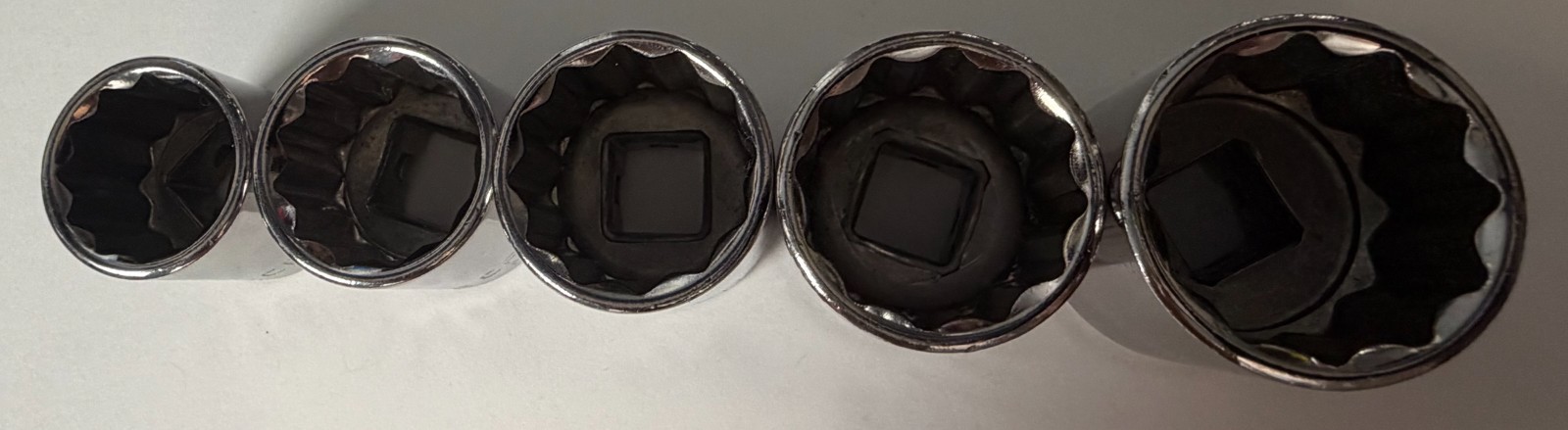 Craftsman 5 Piece Sockets 3/8″ Drive 12Pt -G2- 44335, 44336, 44337, 44338, 44339