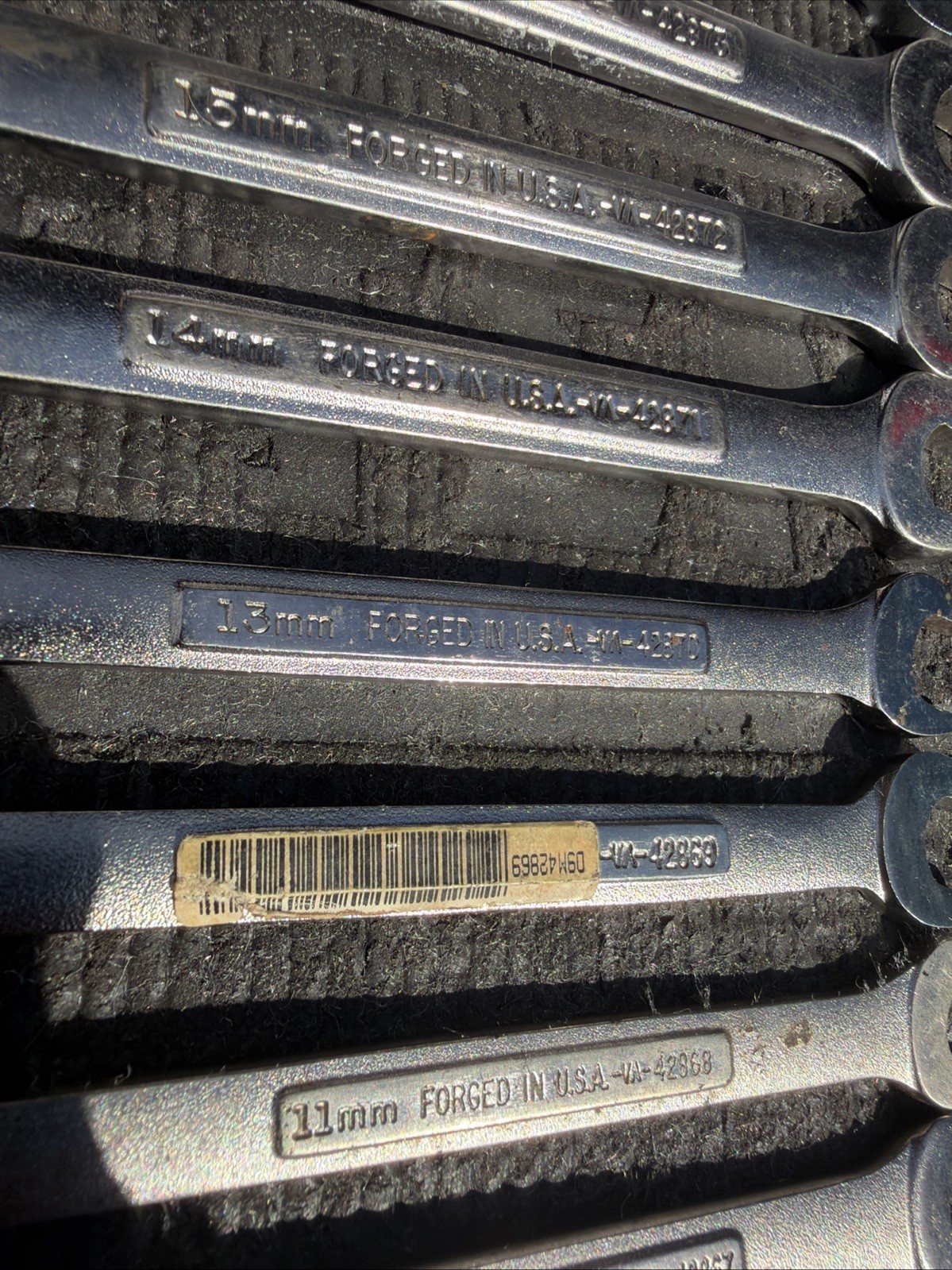 10pc Sears Craftsman USA 6 Point Metric Combination Wrench Set 9-18mm Many New
