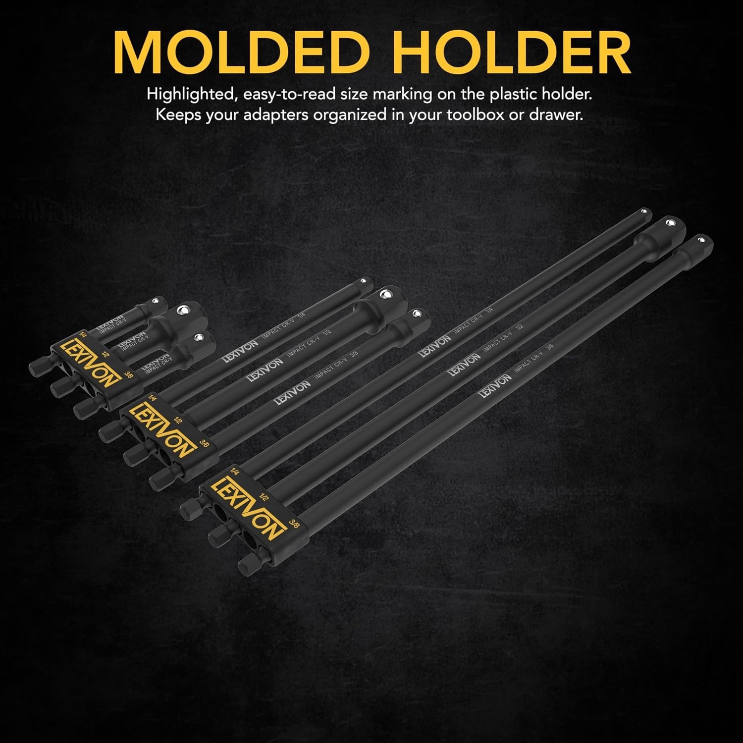 Heavy-Duty Impact Socket Adapters with Extended Lengths and Corrosion Resistance