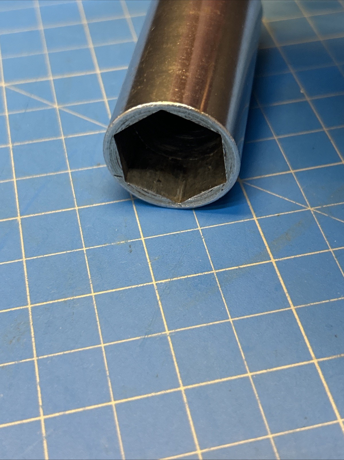 Snap On Tools SFS281 3/8 Dr 6Pt SAE 7/8 Flank Dr Deep Chrome Socket USA 1991