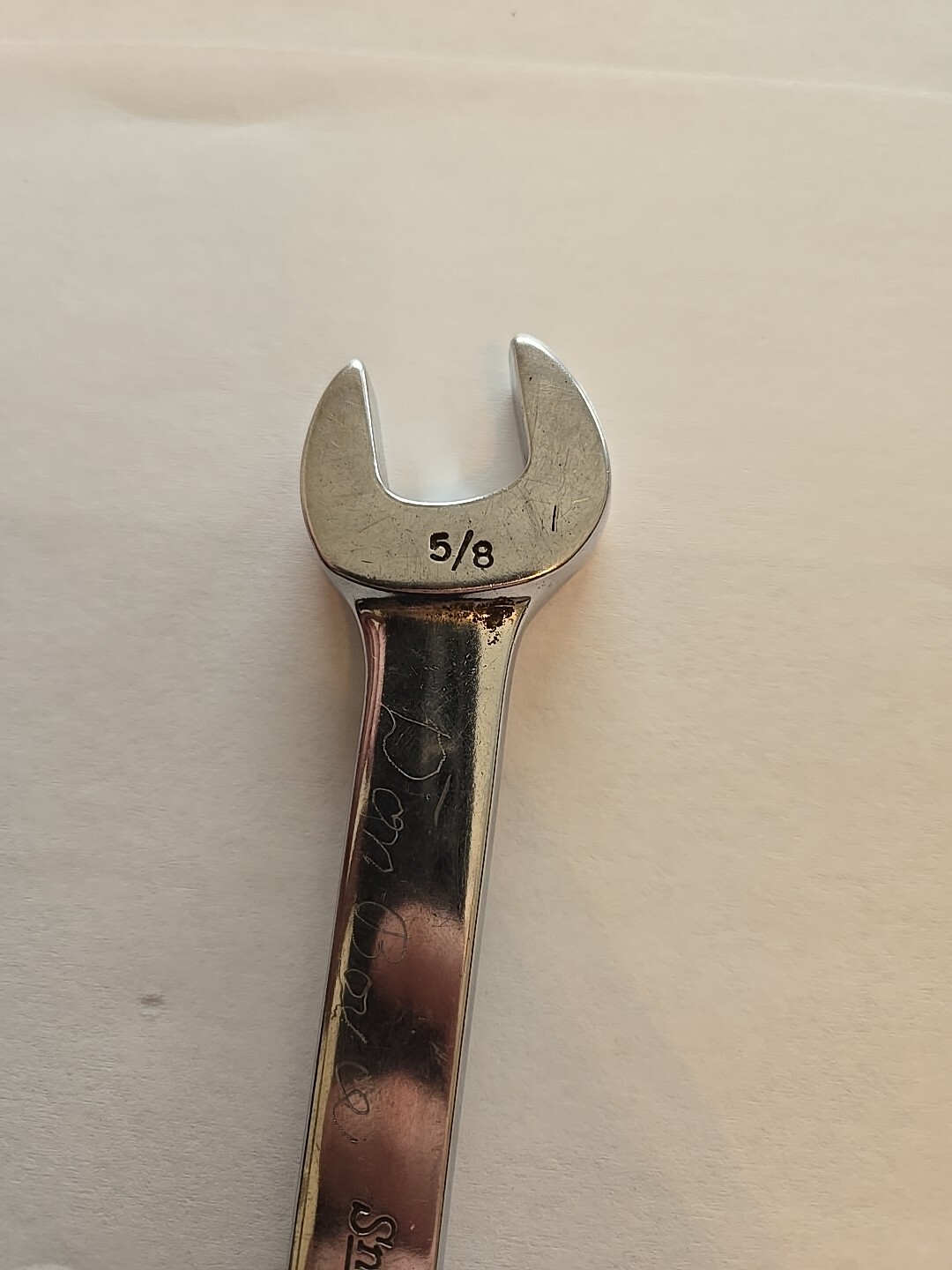 Snap On 5/8″ Chrome Open/Flare Nut End Wrench RXS20