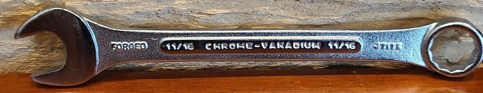 Forged Chrome Vanadium ¹¹/¹⁶» Open End Combination Wrench Made in India 8″