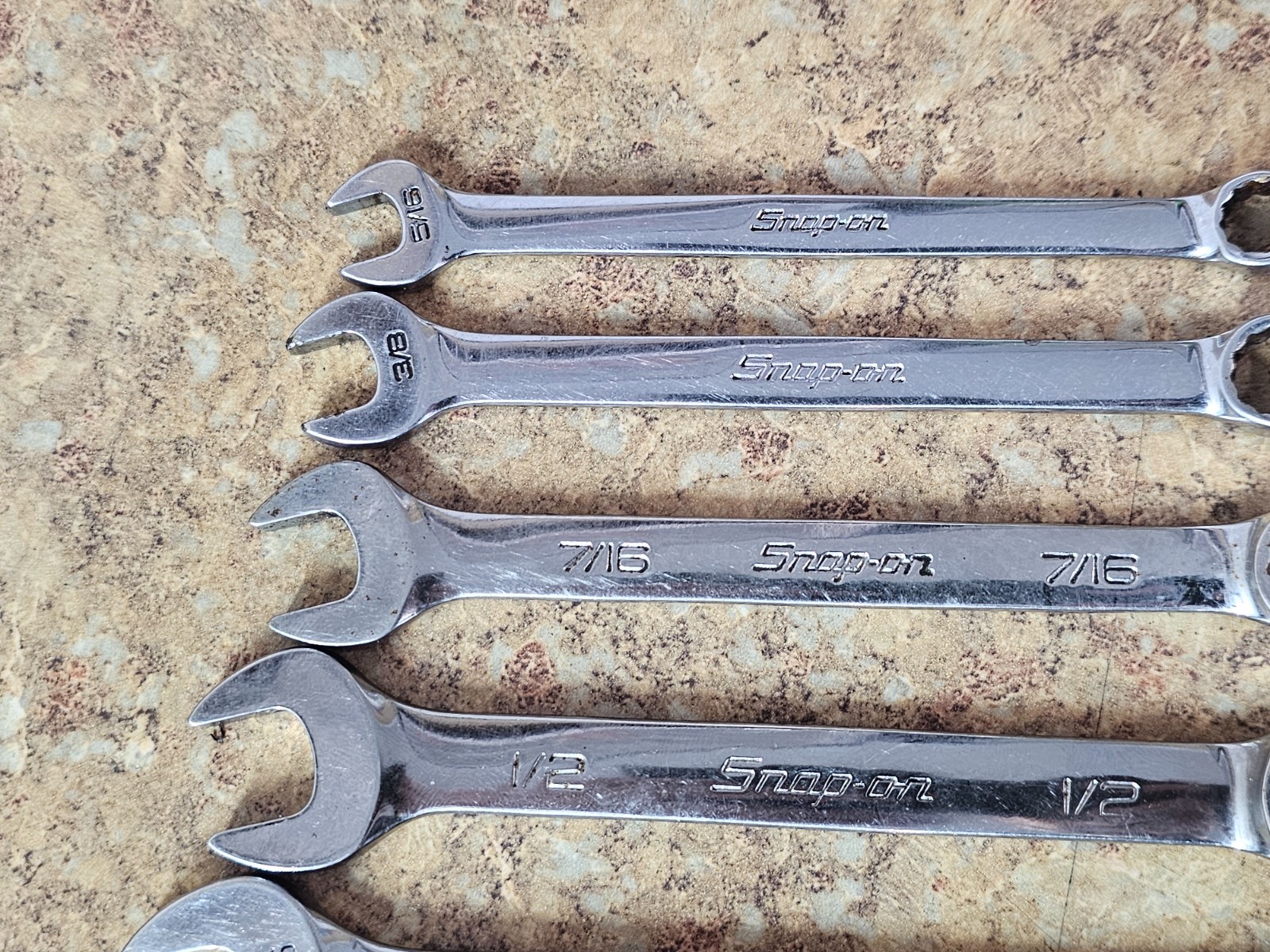 Snap-on 14pc 12-Point SAE Short Combination Wrench Set 5/16 – 1-1/8″