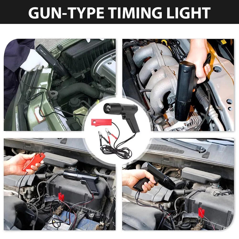 Digital Ignition Timing Light for Vehicle Engines 12V Quick Detection Tool