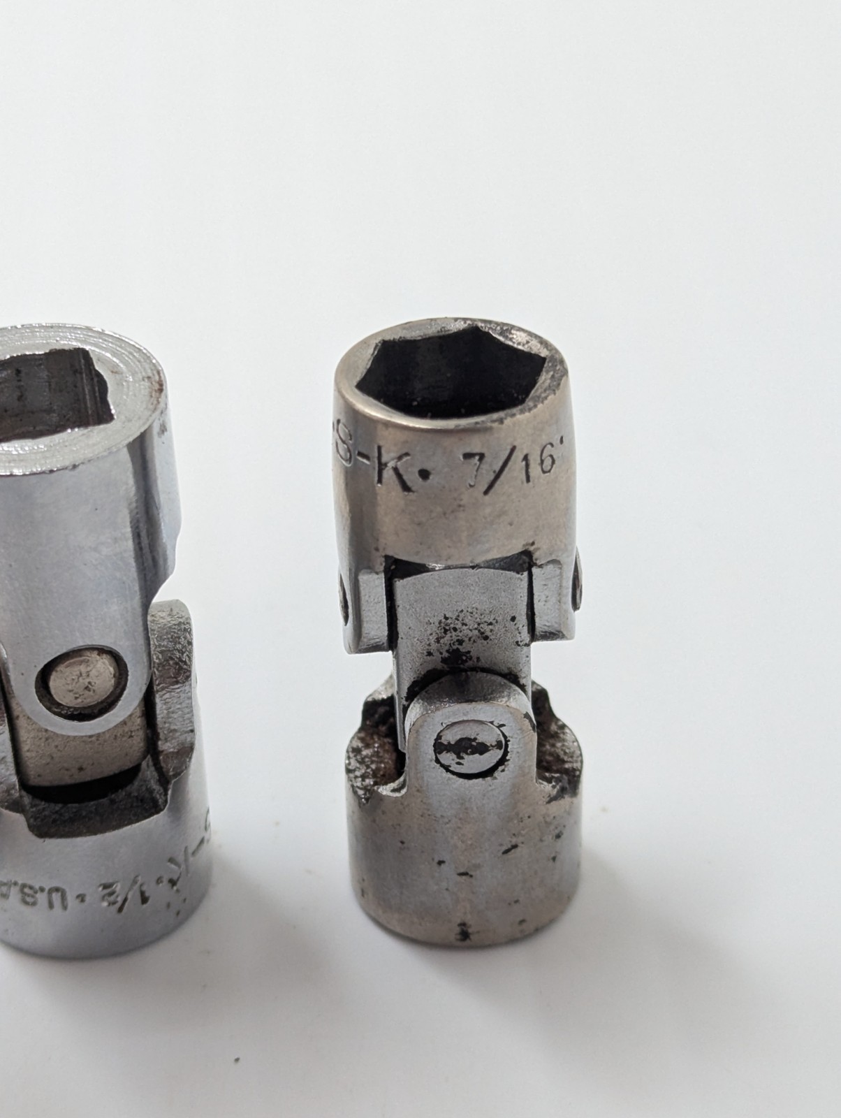Lot Of 3 S-K 3/8″ Drive Universal Swivel Sockets 6-point 7/16, 1/2 & 9/16