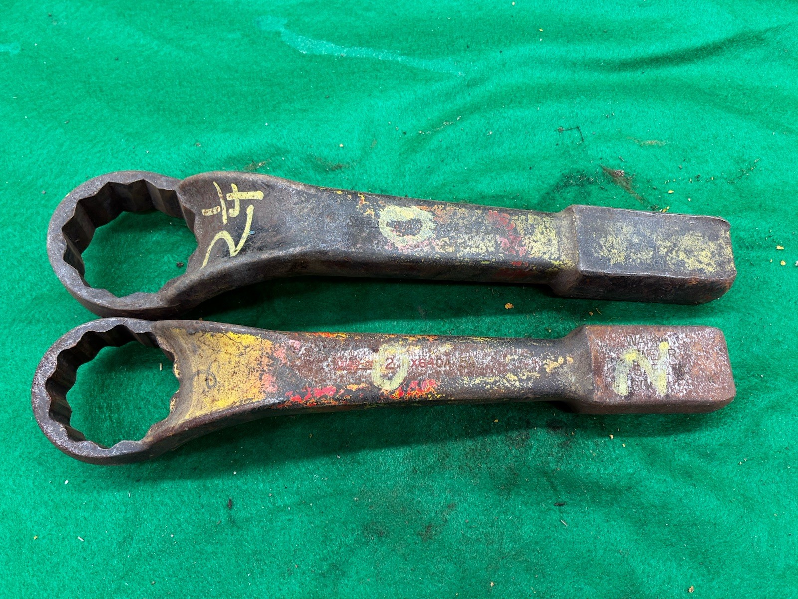 Lot of 2 Snap-on HX-640 And HX72 striker knocker wrench