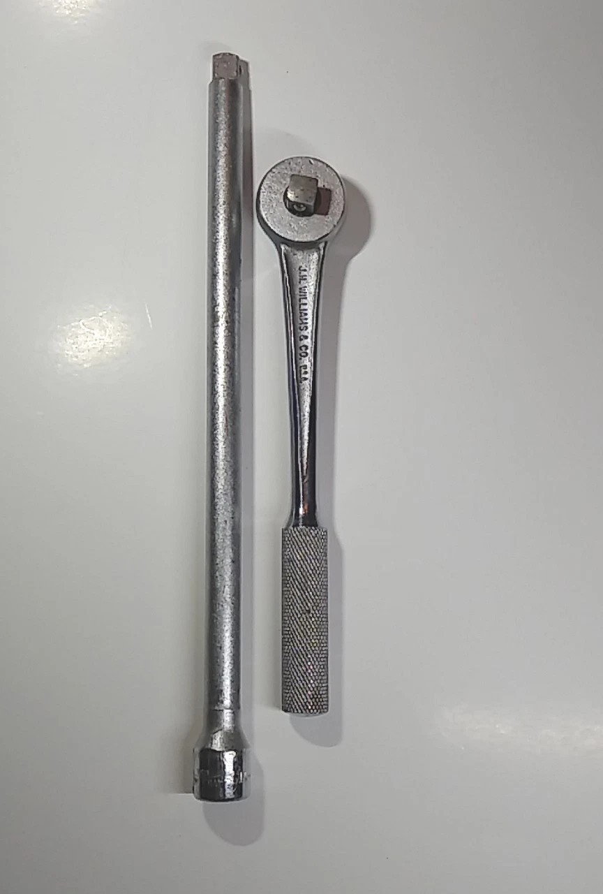Vintage Williams 3/8″ B-52 Superratchet And 10″ B-115 Extention Made In USA
