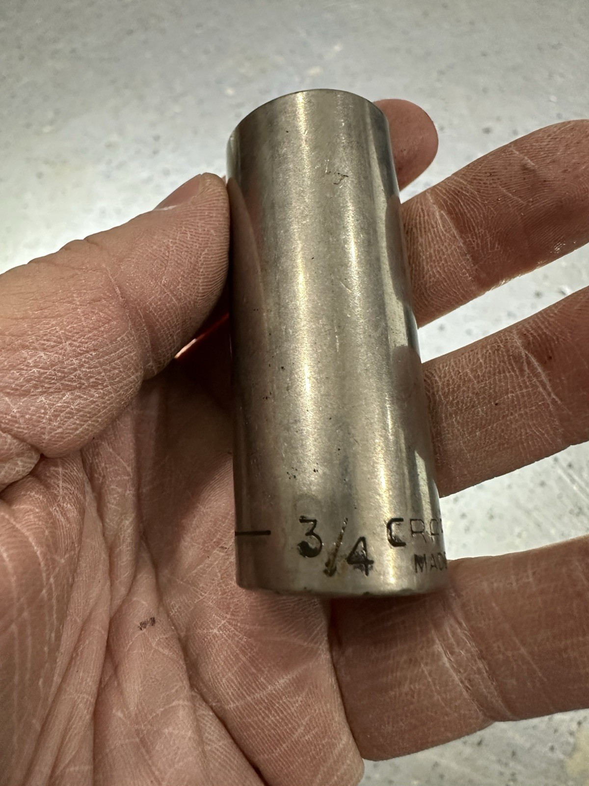 Lot of 4 SAE Standard Deep Sockets – 3/8in, 9/16in, 3/4in, 13/16in