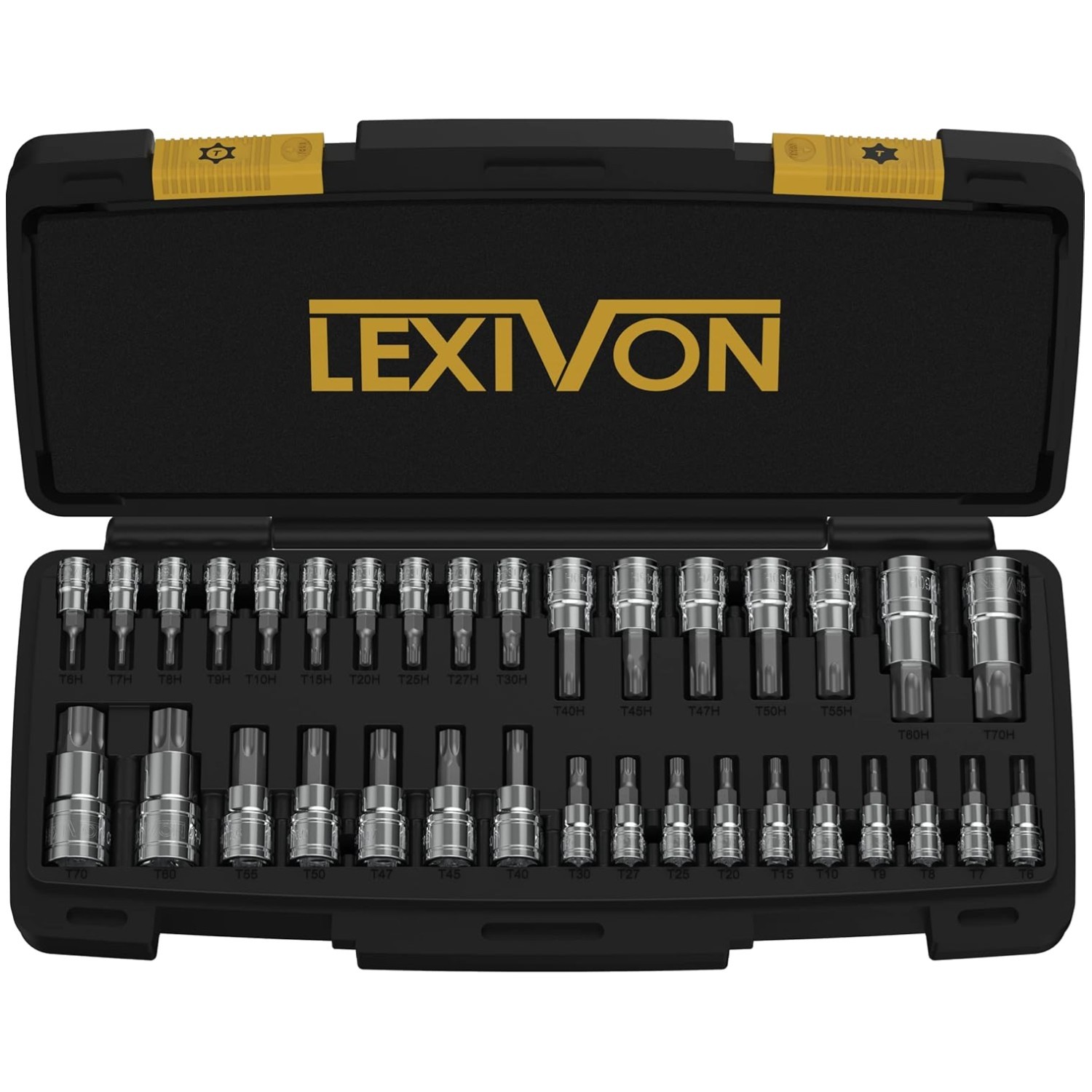 34-Piece Master TORX Bit Socket Set, S2 Alloy Steel