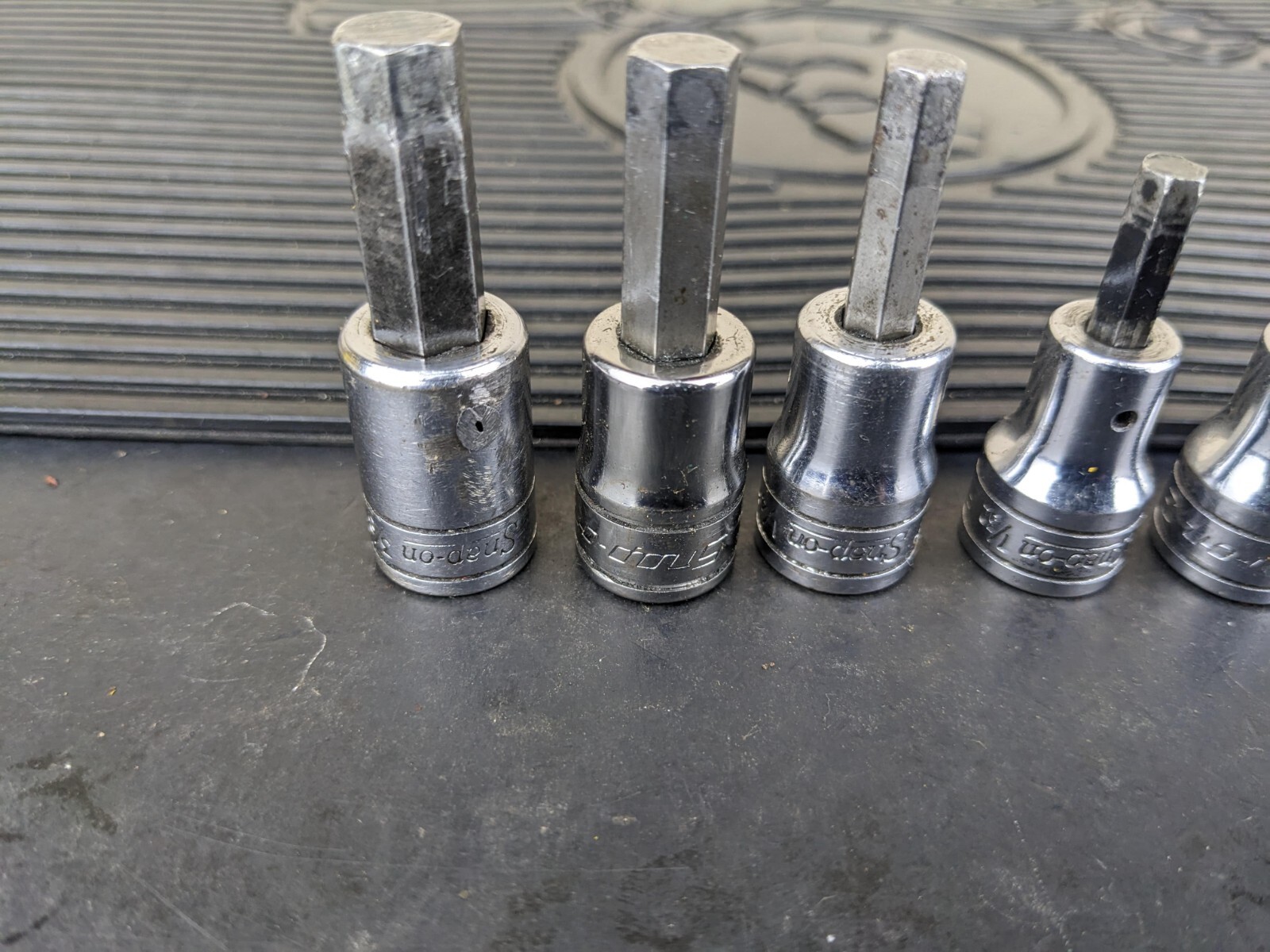 #az201 Snap On 3/8″ Drive Standard Hex Bit Socket Driver Set 208EFAY 1/8 to 3/8″
