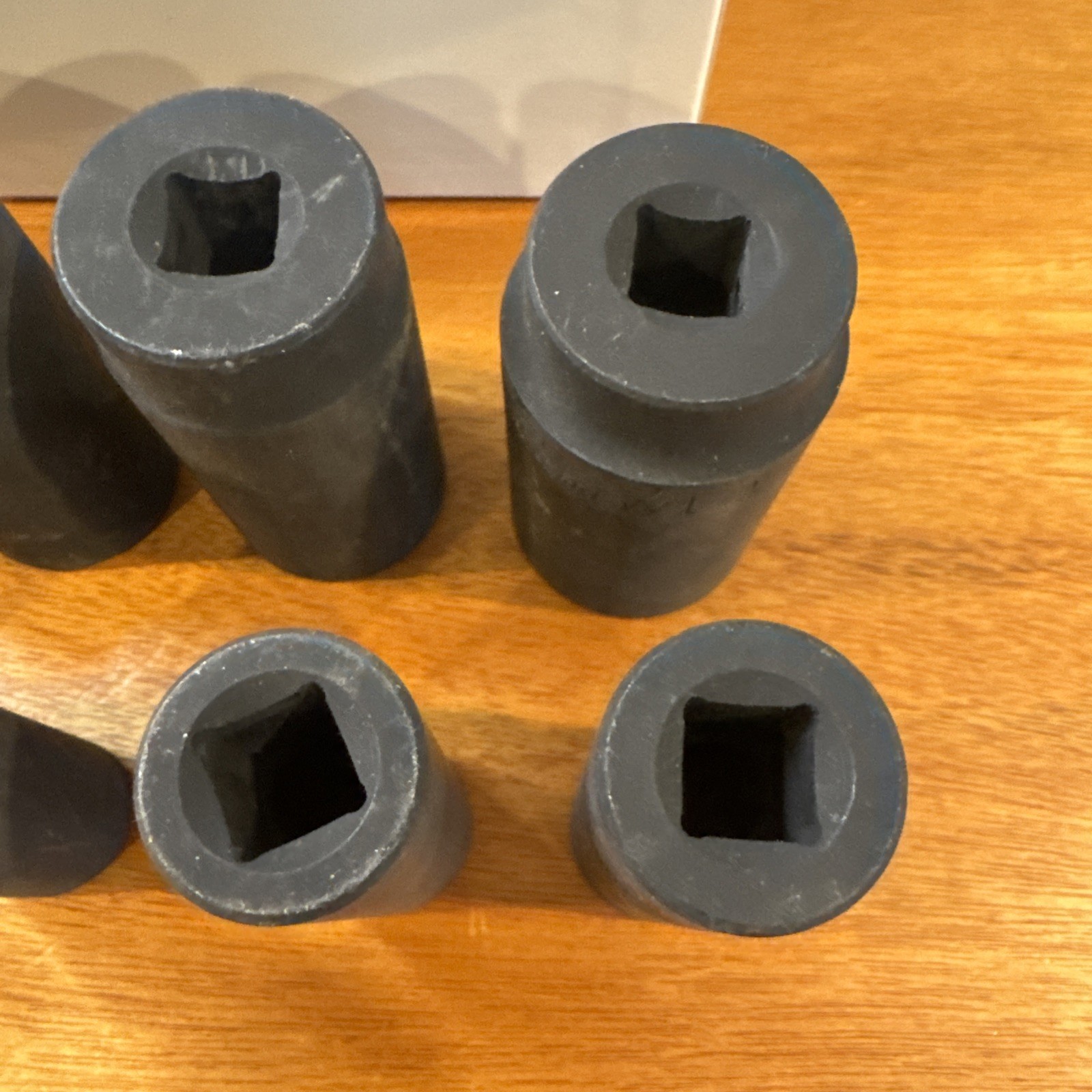 12 Pcs Pittsburgh Impact Socket Set 1/2″ Drive 7/16 to 1-1/4″ 6 Point Great Cond