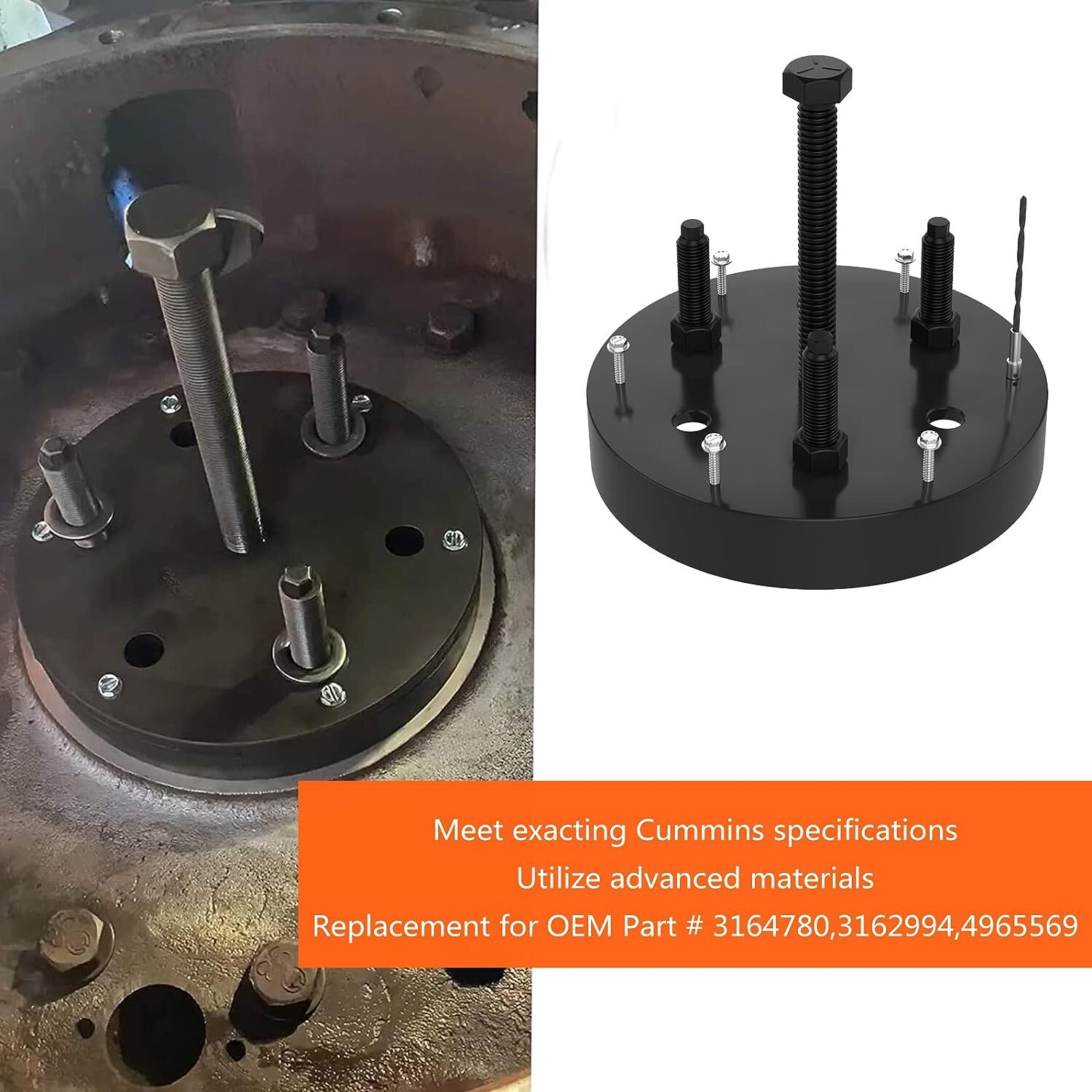 3164780 Rear Main Seal & Wear Sleeve Installer for Cummins ISX QSX ISX15 ISX12