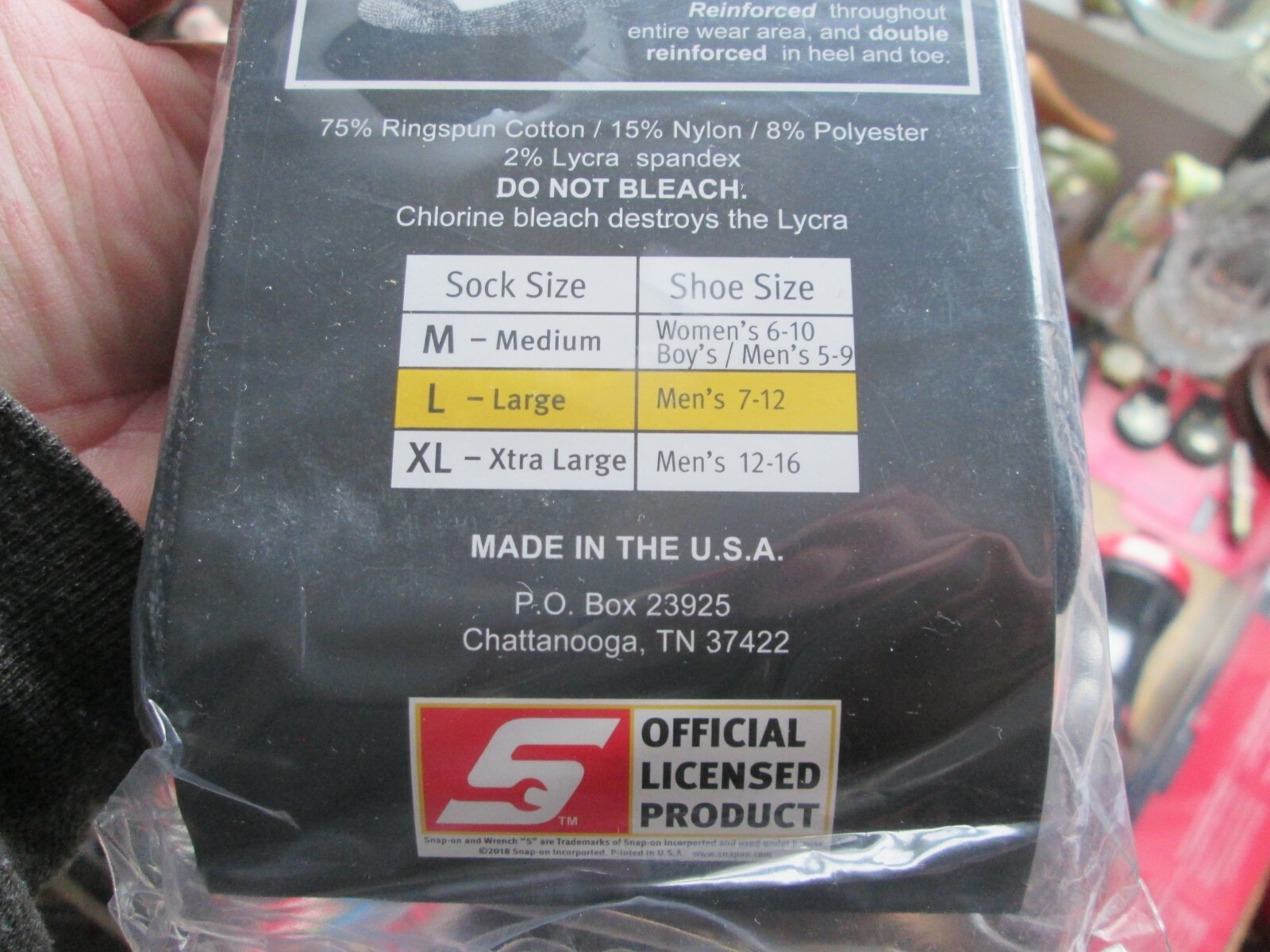 KEEP WARM NEW SNAP ON 1 PAIR PREMIUM SOCK COTTON CREW SOCK MADE IN USA