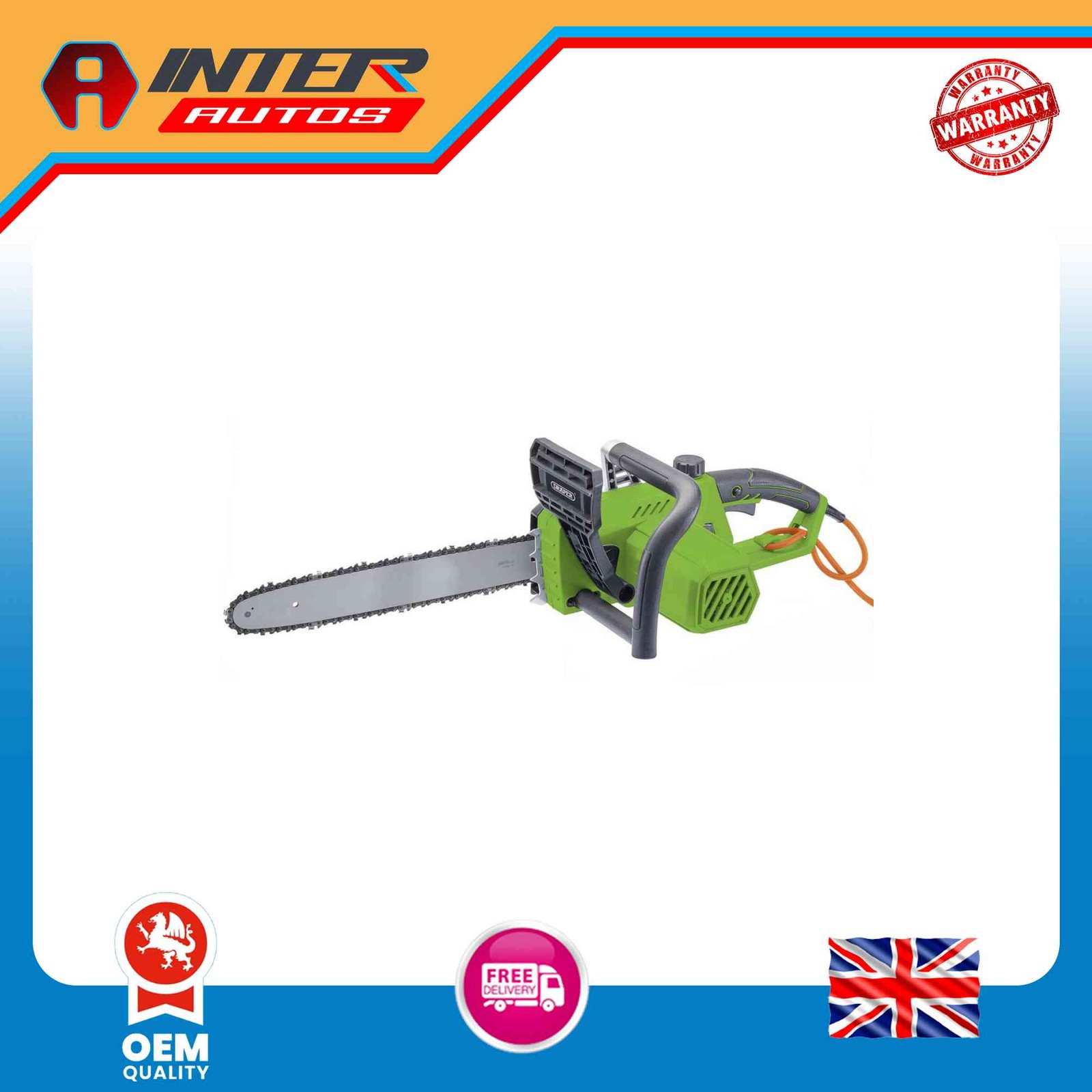 Draper 230V Chainsaw, 350mm, 1800W 70279