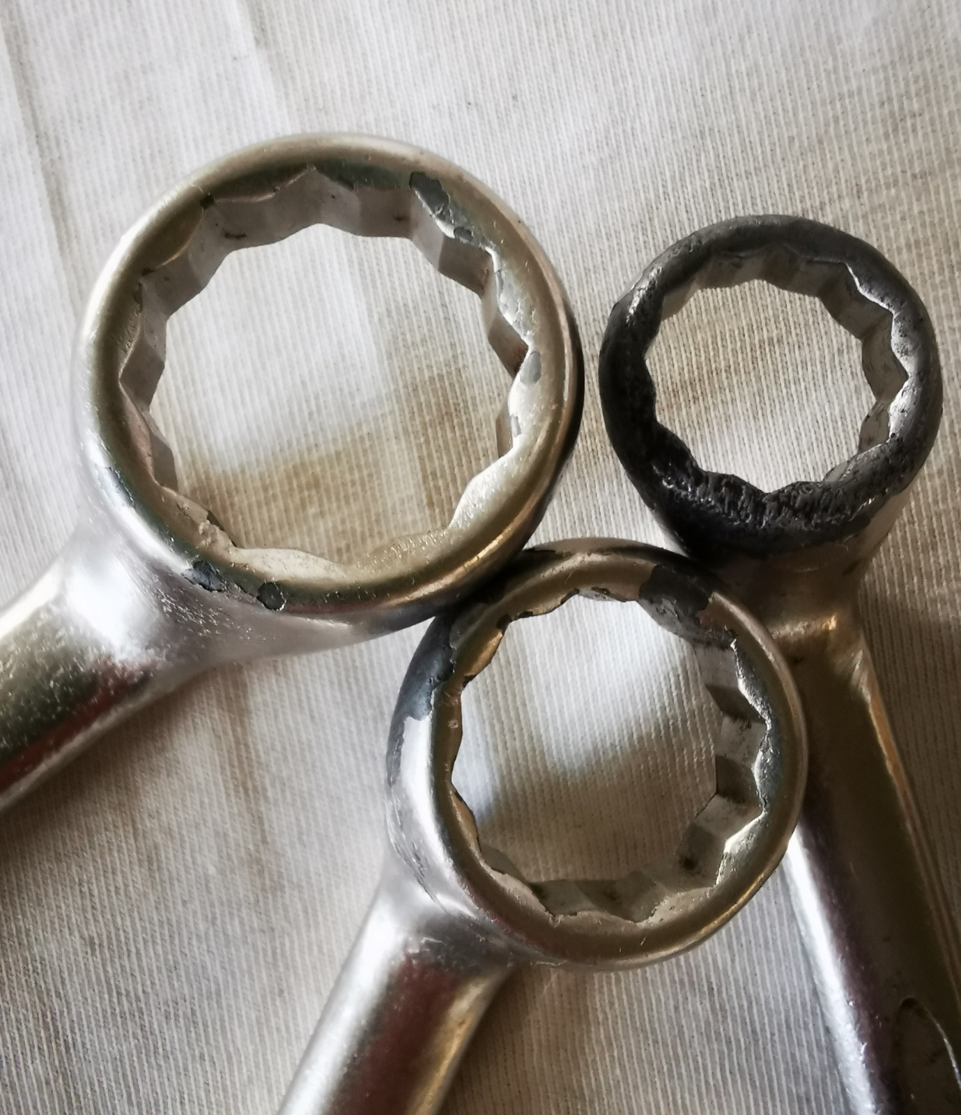 Heyco 3/4AF – 25/32AF , 5/8AF – 11/16AF , 9/16AF – 1/2AF CrVan Ring Spanners.