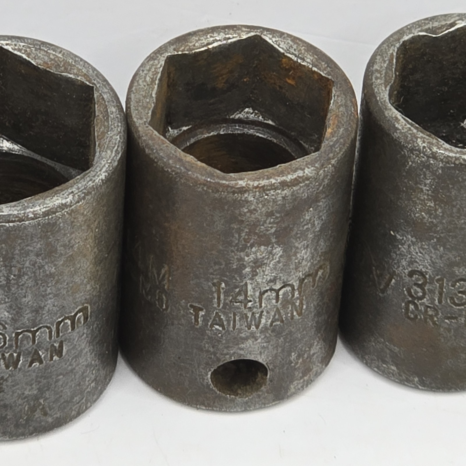Sunex Impact Sockets Lot Of 8 – 18mm, 17mm, 16mm, 14mm, 13mm, 12mm, 10mm, 7mm