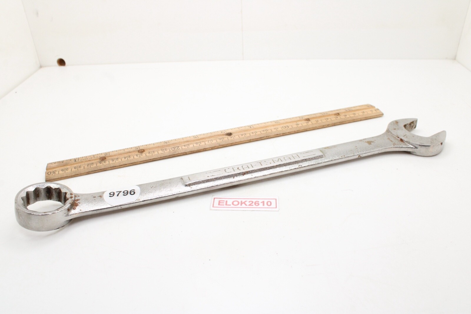 Craftsman -V^-44705 1″ 12 Point SAE Combination Wrench 13.5″ Long USA