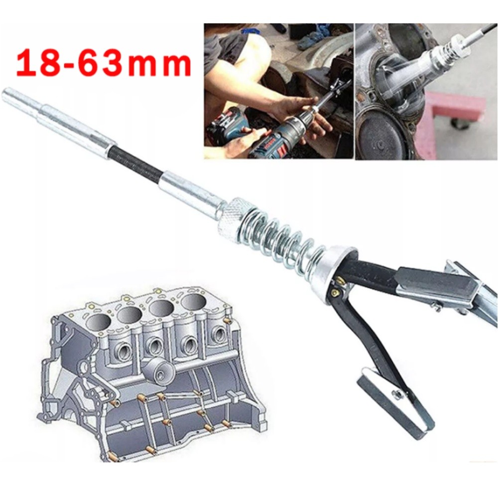 1/8″ Wide Car Engine Brake Cylinder Hone Flex Shaft Bore Honing Tool Kit 18-63mm