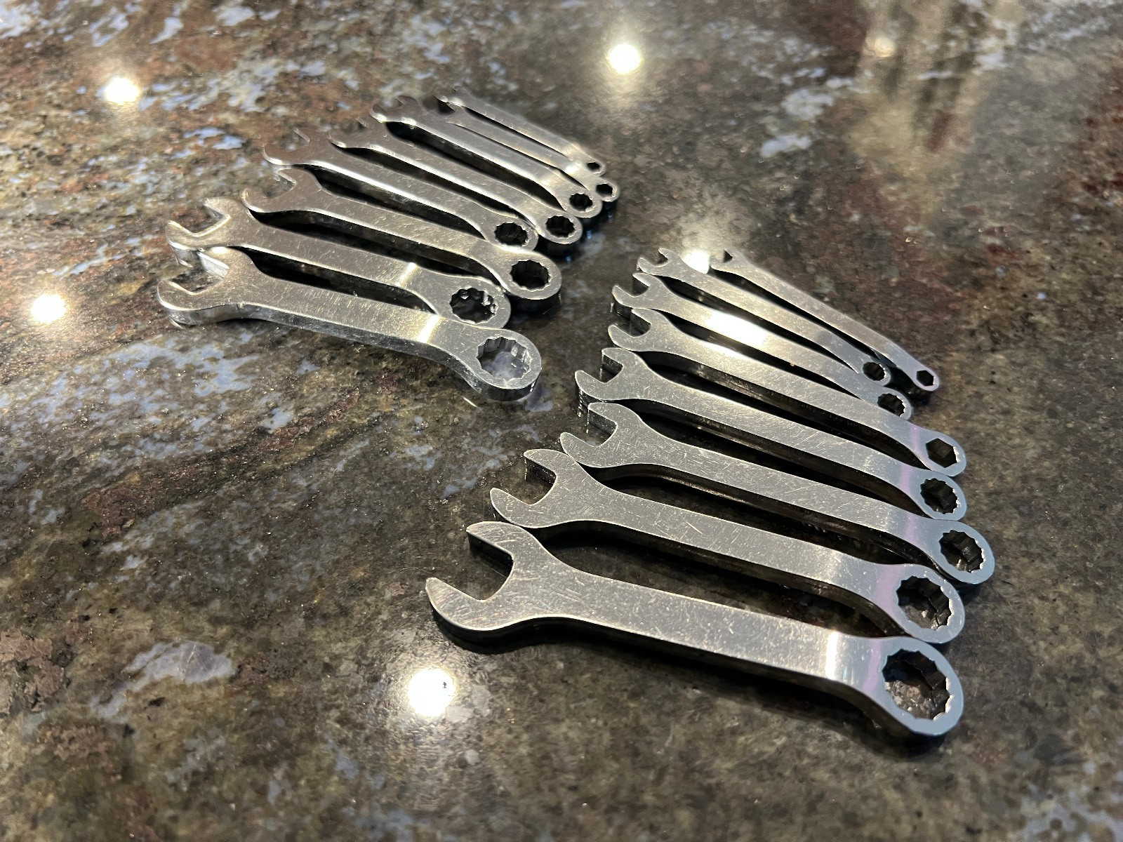 16 Pc Craftsman Stubby Midget Combo Wrench Set SAE 42320-29 Metric 42340-49